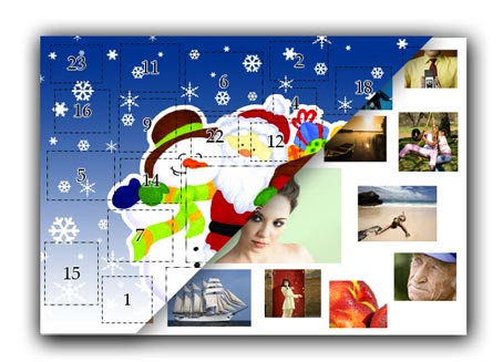 Adventskalender mit eigenen Fotos