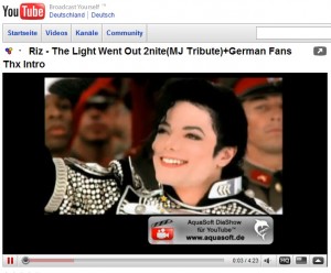 Michael Jackson mit AquaSoft DiaShow für YouTube Michael Jackson mit AquaSoft DiaShow für YouTube