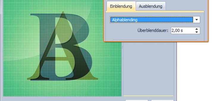 Dauer der Überblendung anpassen