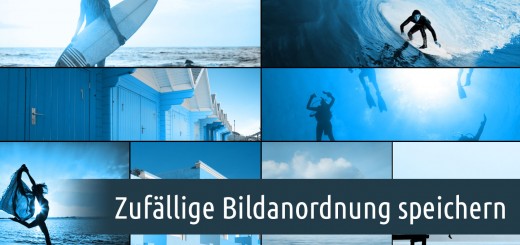 Wie speichert man die zufällige Anordnung der Bilder?