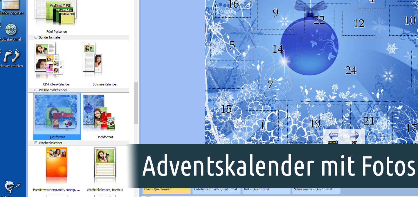 Adventskalender Mit Fotos Erstellen Aquasoft Hilfe