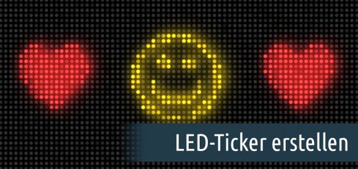 LED-Ticker in DiaShow/Stages erstellen