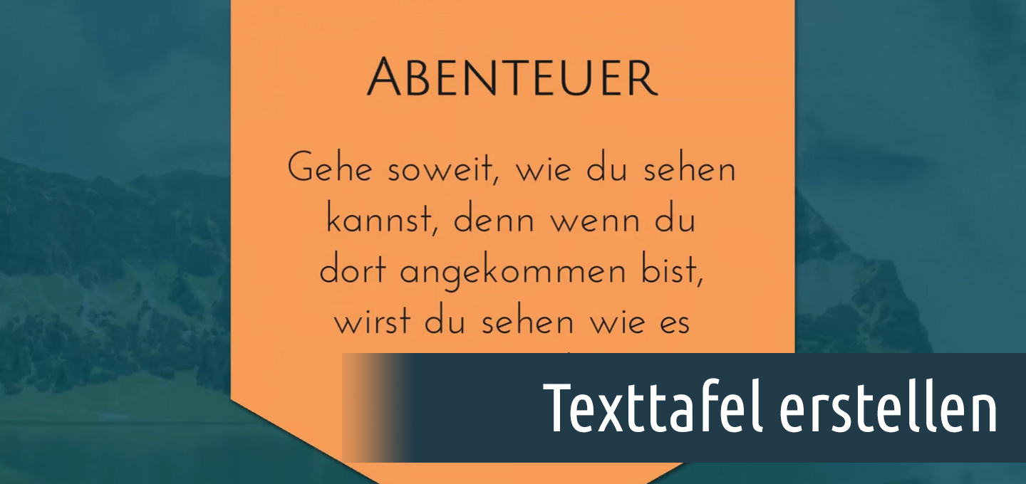 Texttafel Erstellen Fur Langere Texte In Videos Aquasoft Hilfe