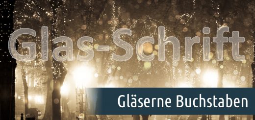 Gläserne Schrift