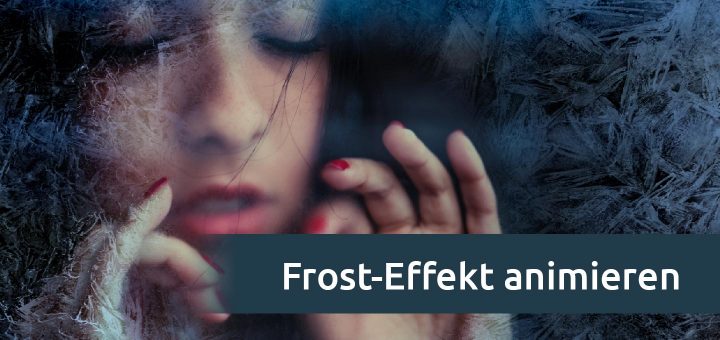Animierter Frost auf einem Foto