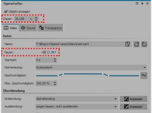 Videodauer anpassen