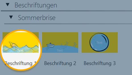 Vorlage für Beschriftung in der Toolbox