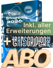 AquaSoft Stages Abonnement inkl. aller Erweiterungen