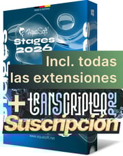 suscripción a AquaSoft Stages, incluidas todas las extensiones suscripción a AquaSoft Stages, incluidas todas las extensiones