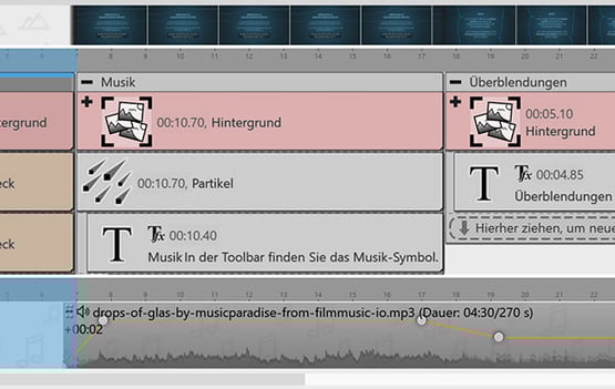 Das Kapitel - mit mehreren Spuren und Animationen arbeiten