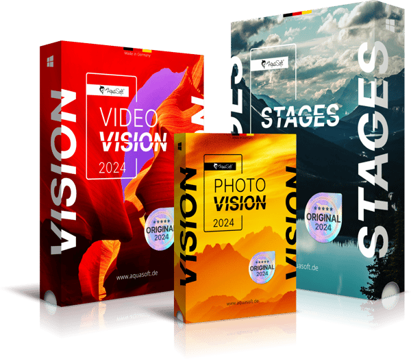Photo Vision, Video Vision und AquaSoft Stages