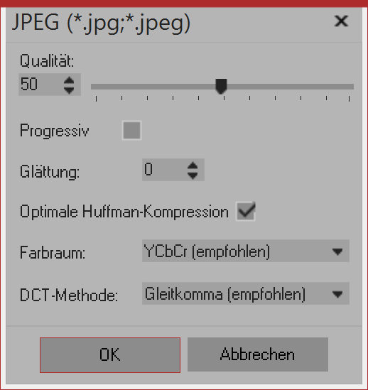 Formatoptionen