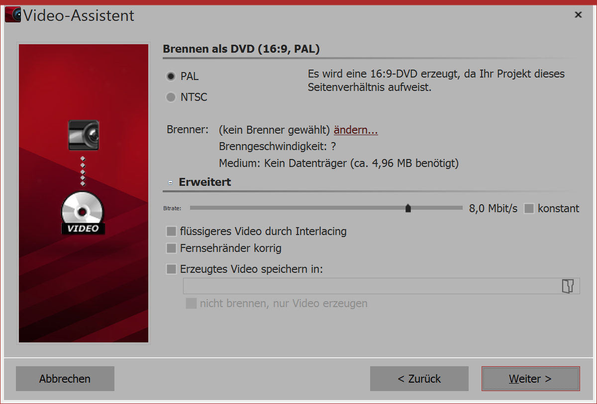 Erweiterte Einstellungen