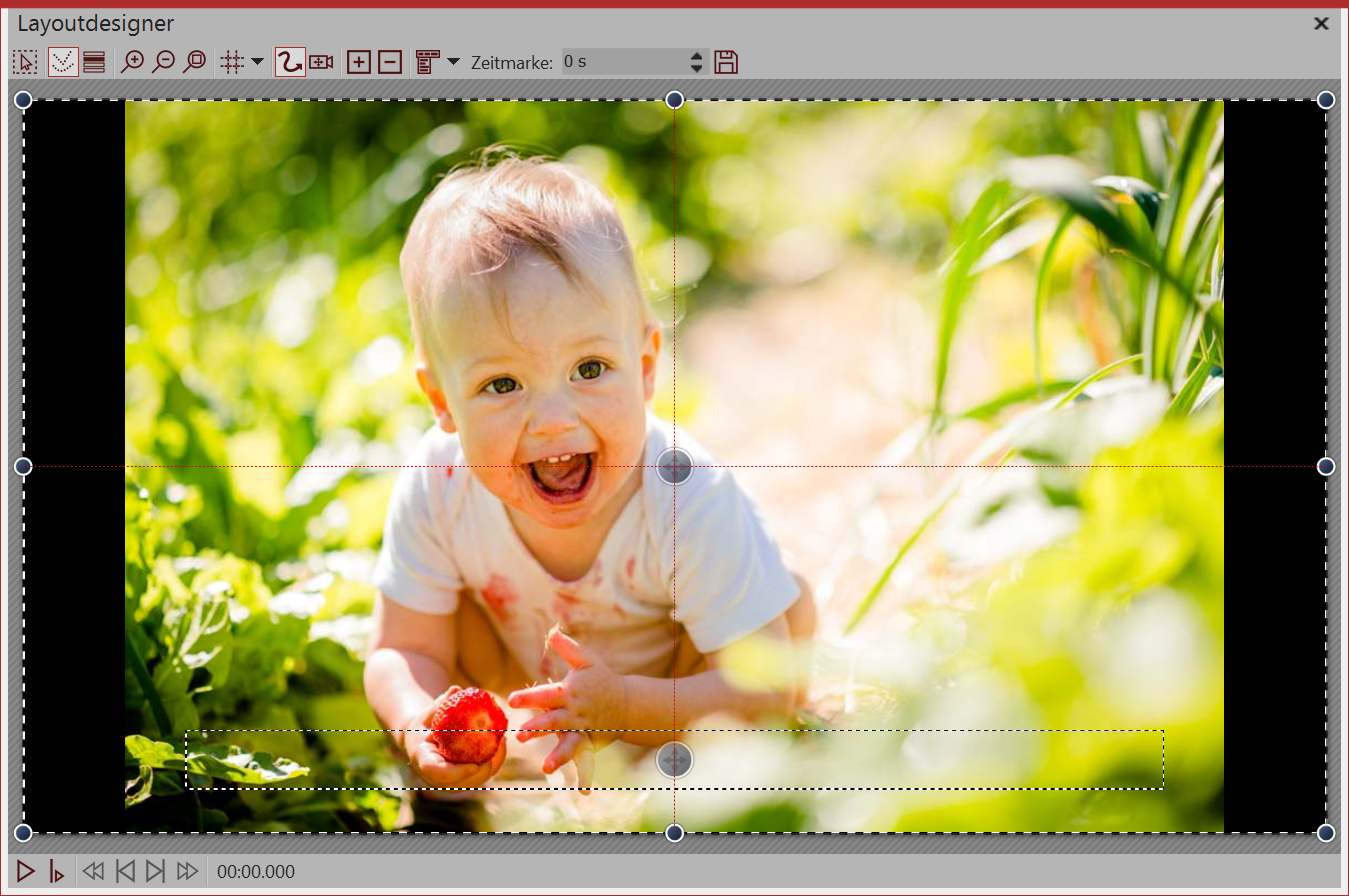 Bild mit schwarzen Rändern