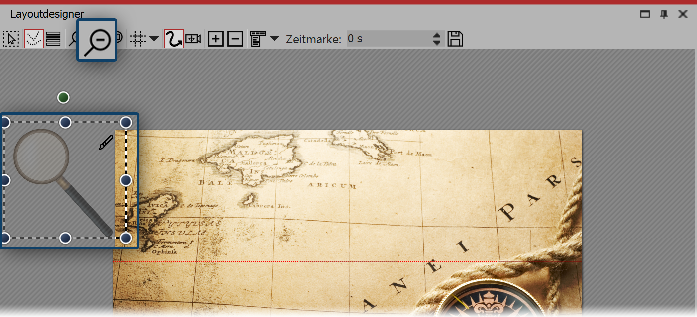 Erste Bewegungsmarke befindet sich im nicht sichtbaren Bereich