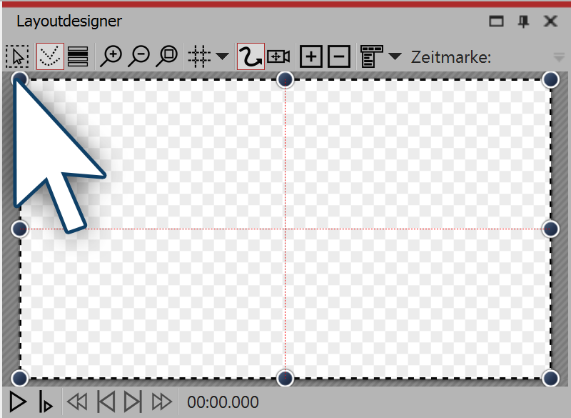 Rechteck im Layoutdesigner