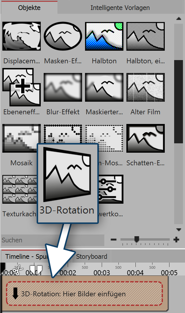3D-Rotation einfügen