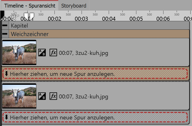 Bild befindet sich unter dem Weichzeichner-Effekt
