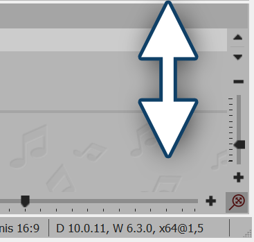 Hintergrundmusikspur vergrößern