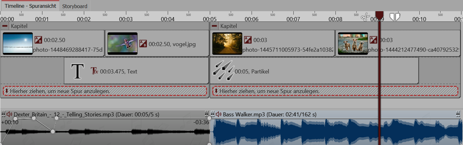 Verschiedene Titel für unterschiedliche Bildgruppen