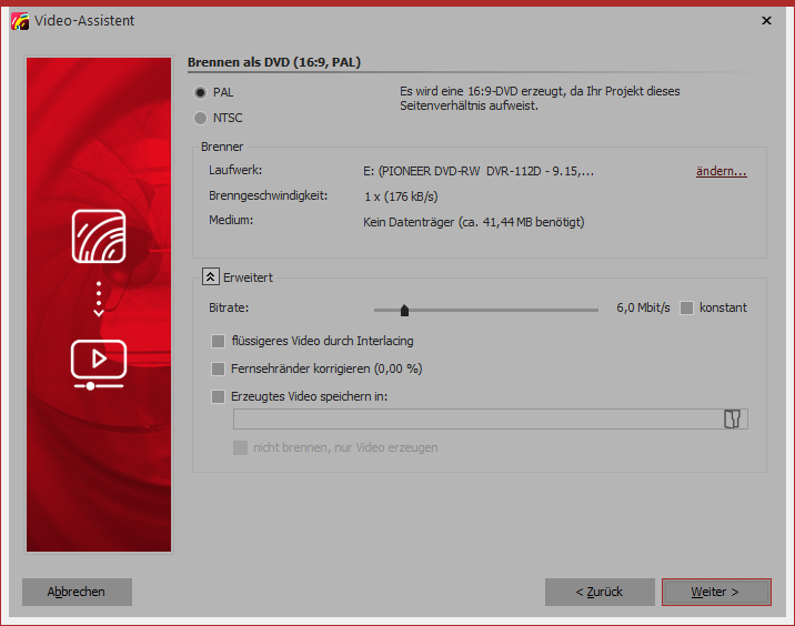 Erweiterte Einstellungen