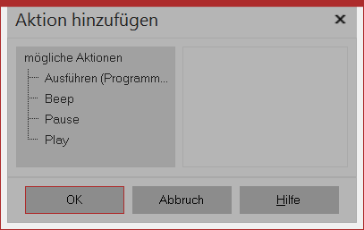 Aktion auführen