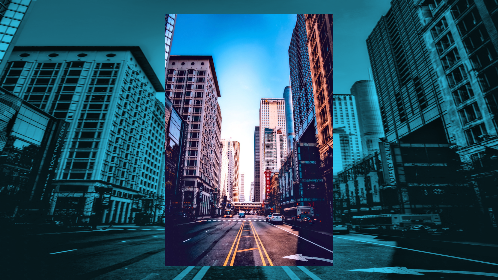 Effekt mit Einfärben / Weichzeichner 0% / Zoom-Stärke 1 / Randabstand 10% 