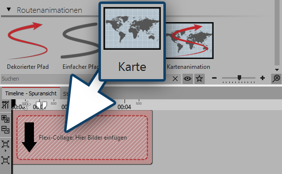 Karte in Flexi-Collage ziehen