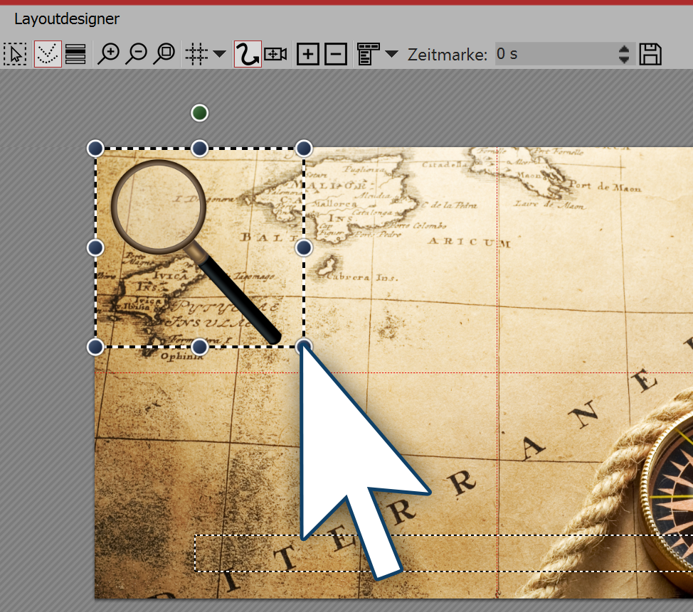 Verkleinern der Grafik im Layoutdesigner