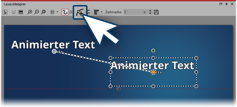 Bewegungsmarke hinzufügen