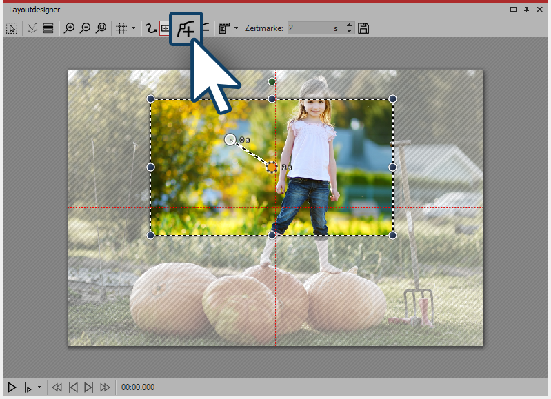 Bewegungsmarke einfügen