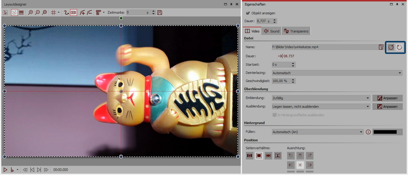 Video in Eigenschaften drehen