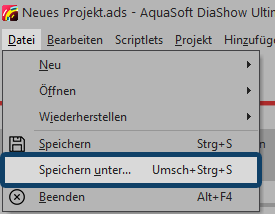 Speichern unter