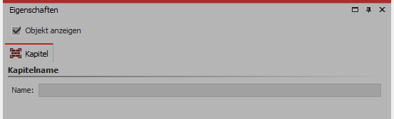 Eigenschaften für Kapitel-Objekt