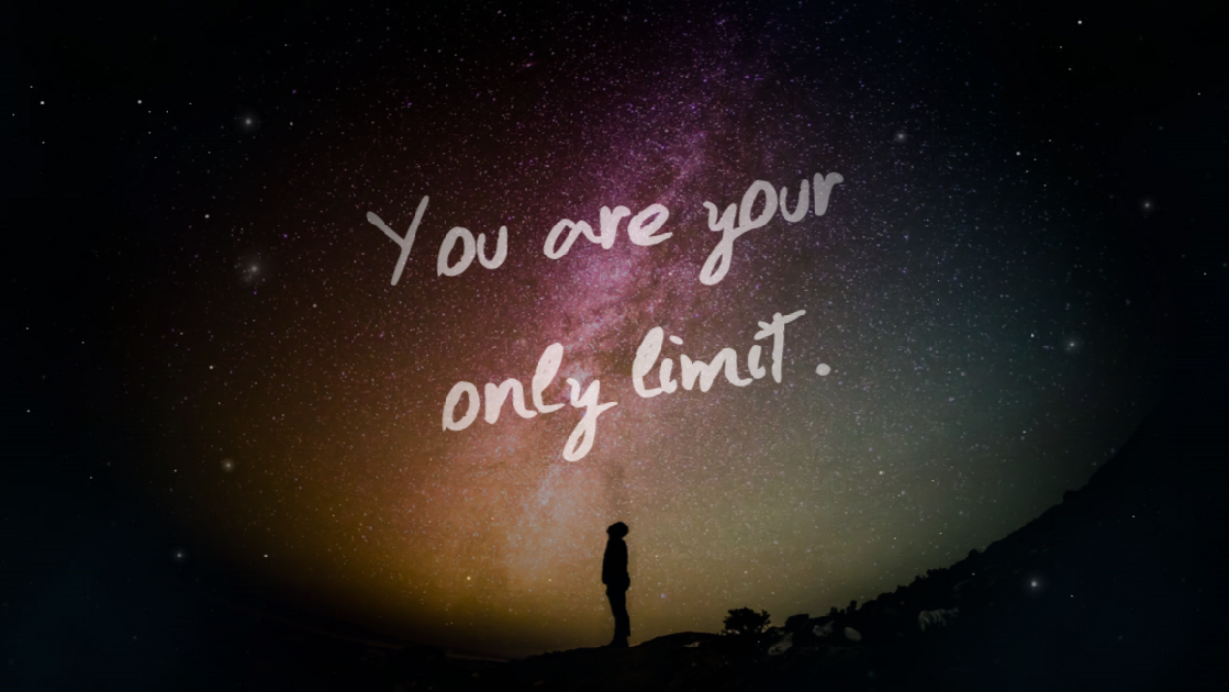 Foto überlagert Weltall-Hintergrund