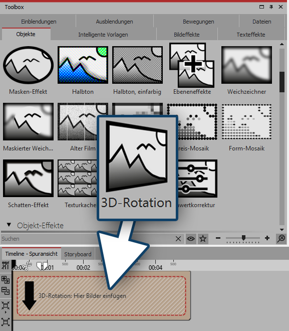 3D-Rotation einfügen