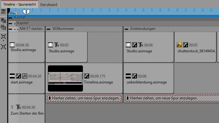 Kapitel ist von weiterem Kapitel umschlossen