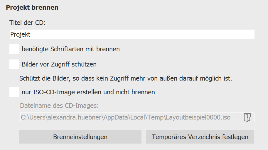 CD erstellen und brennen