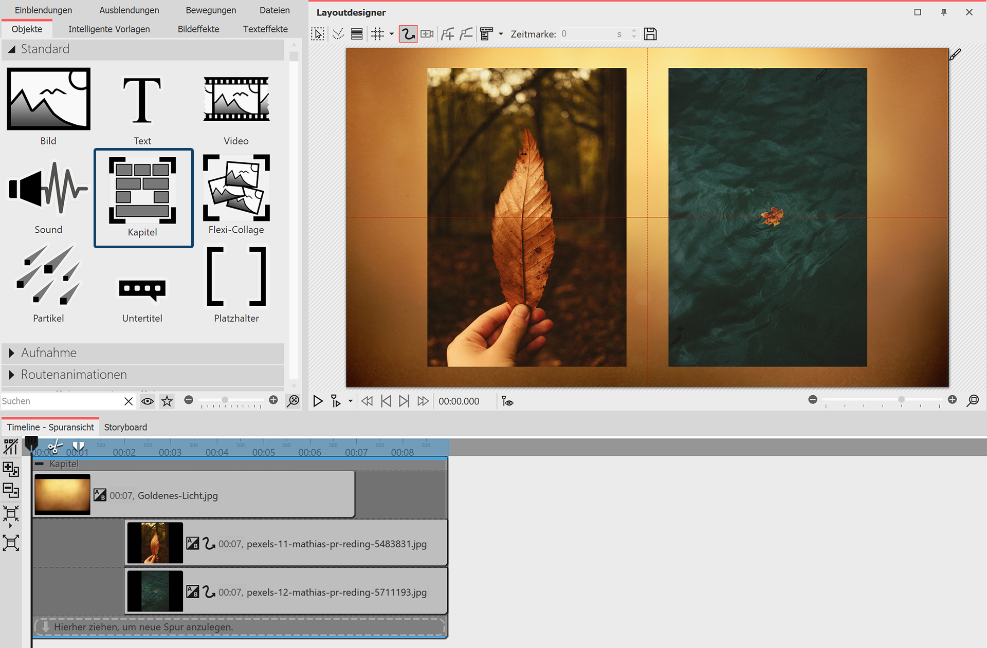Kapitel mit Spuren Kapitel mit Spuren