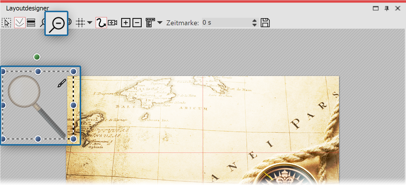 Erste Bewegungsmarke befindet sich im nicht sichtbaren Bereich