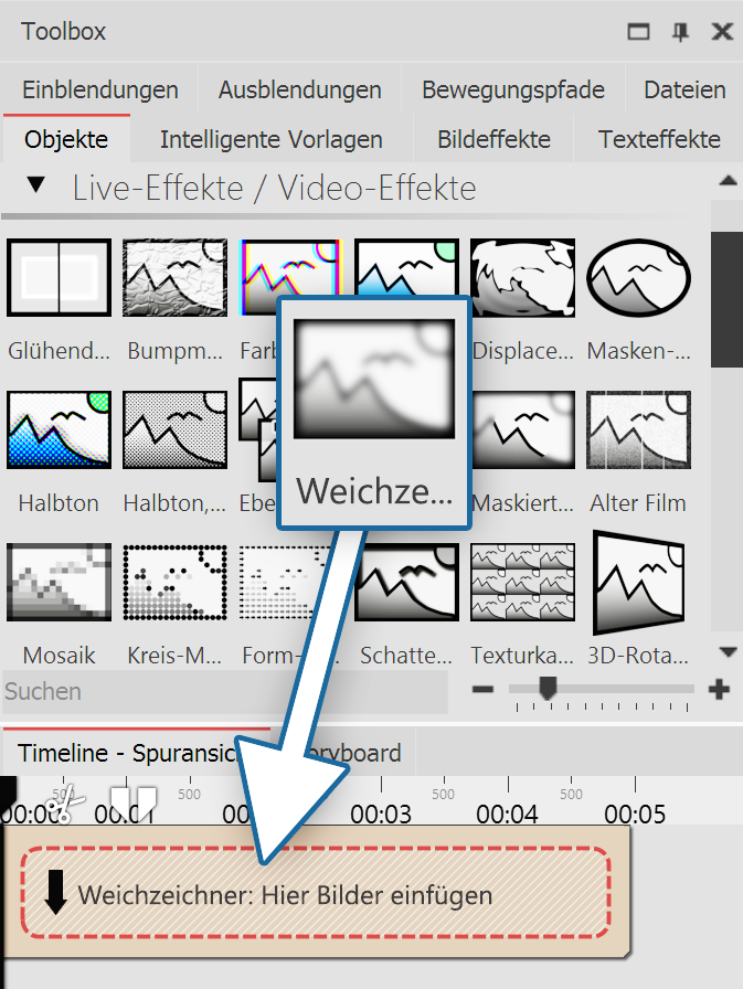 Weichzeichner einfügen