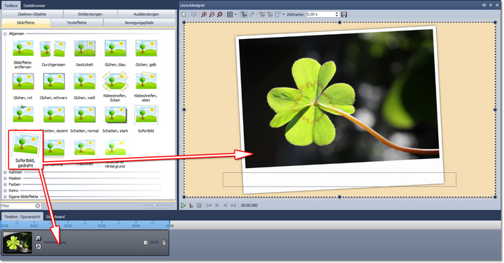 Hinzufügen von Bildeffekten