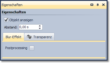 Einstellungen für Blur-Effekt