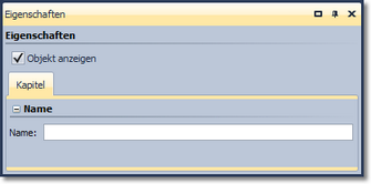 Eigenschaften für Kapitel-Objekt