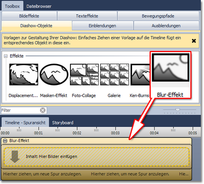 Blur-Effekt einfügen