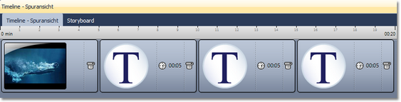 Mehrere Texte zu einem Bild in der Timeline