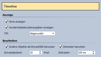 Programmeinstellungen