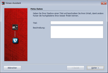 Meta-Daten eingeben