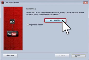 Bei YouTube anmelden