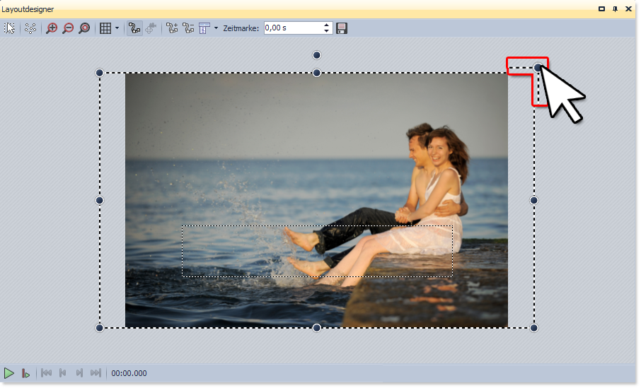 Manuell vergrößertes Bild